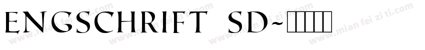 engschrift sd字体转换